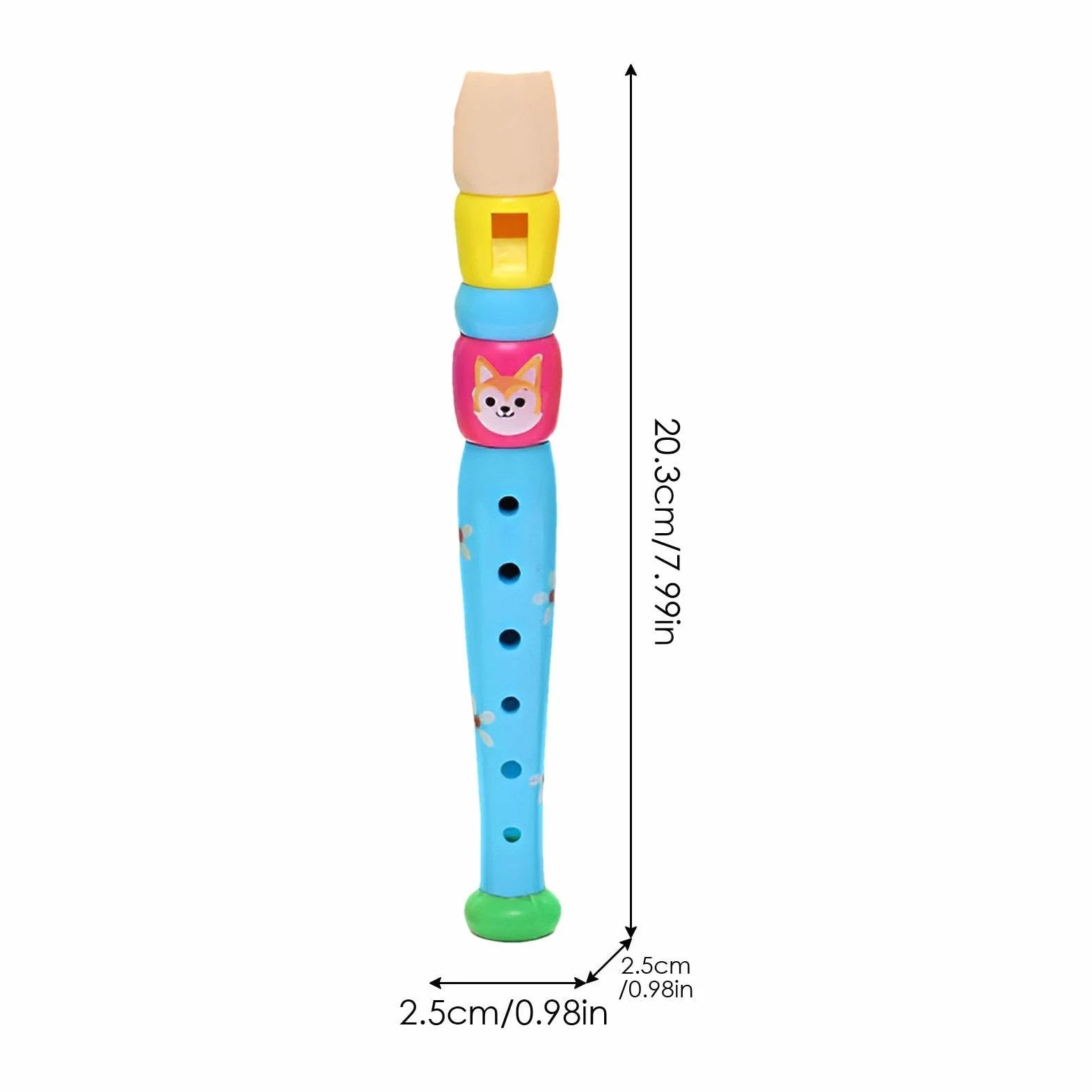 Flauta de Colores para Niños Juguete Musical de Madera Educativo Aprendizaje