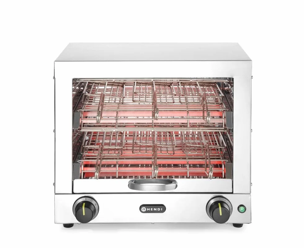 HENDI Multitostadora con 6 pinzas - 230V / 3000W - 438x290x(H)402 mm