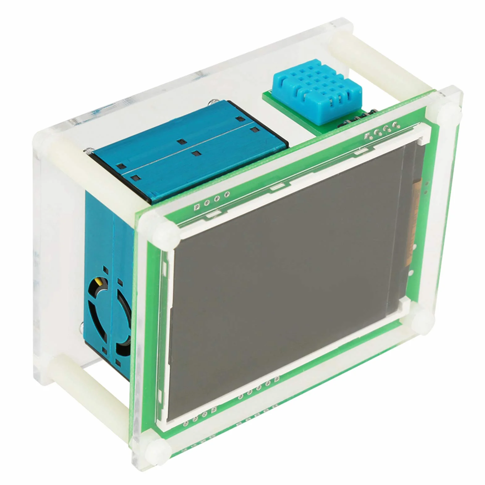 Detector de Calidad del Aire 2,8 Pulgadas Multifuncional Digital Auto PM2.5 Medidor de Calidad del Aire PM1.0, PM10.0, PM2.5, Temperatura, Humedad, Partículas
