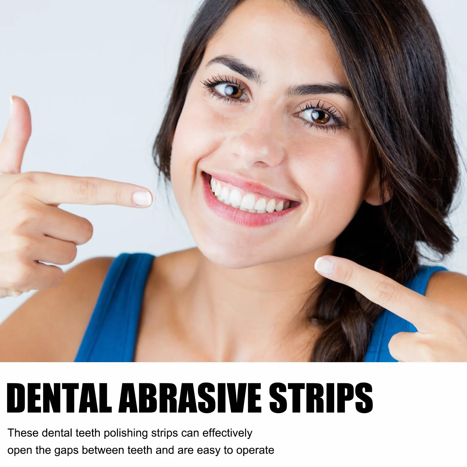 Papel De Lija Dental 2 Pcs Tiras De Lijado Abrasivos Dientes