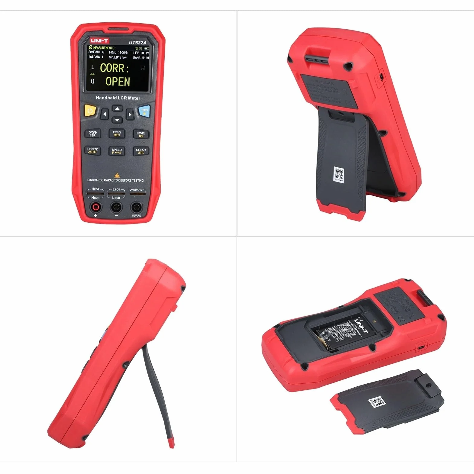 Uni-T UT622A - Medidor de componentes portátil, para inductores, resistencias y capacitores y Sus propiedades secundarias