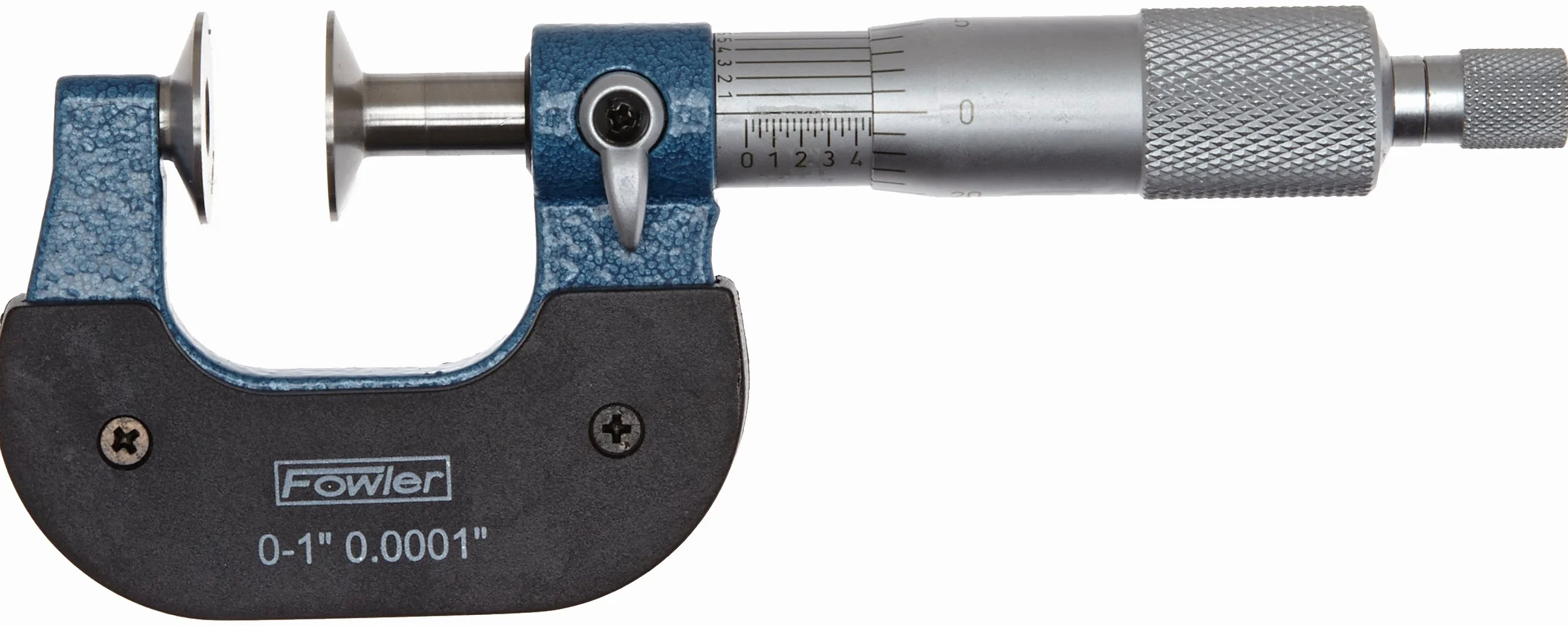Fowler 52-250-111 - Micrómetro de disco, rango de medición de 0-1", graduación de 0.0001", precisión de 0.00016"