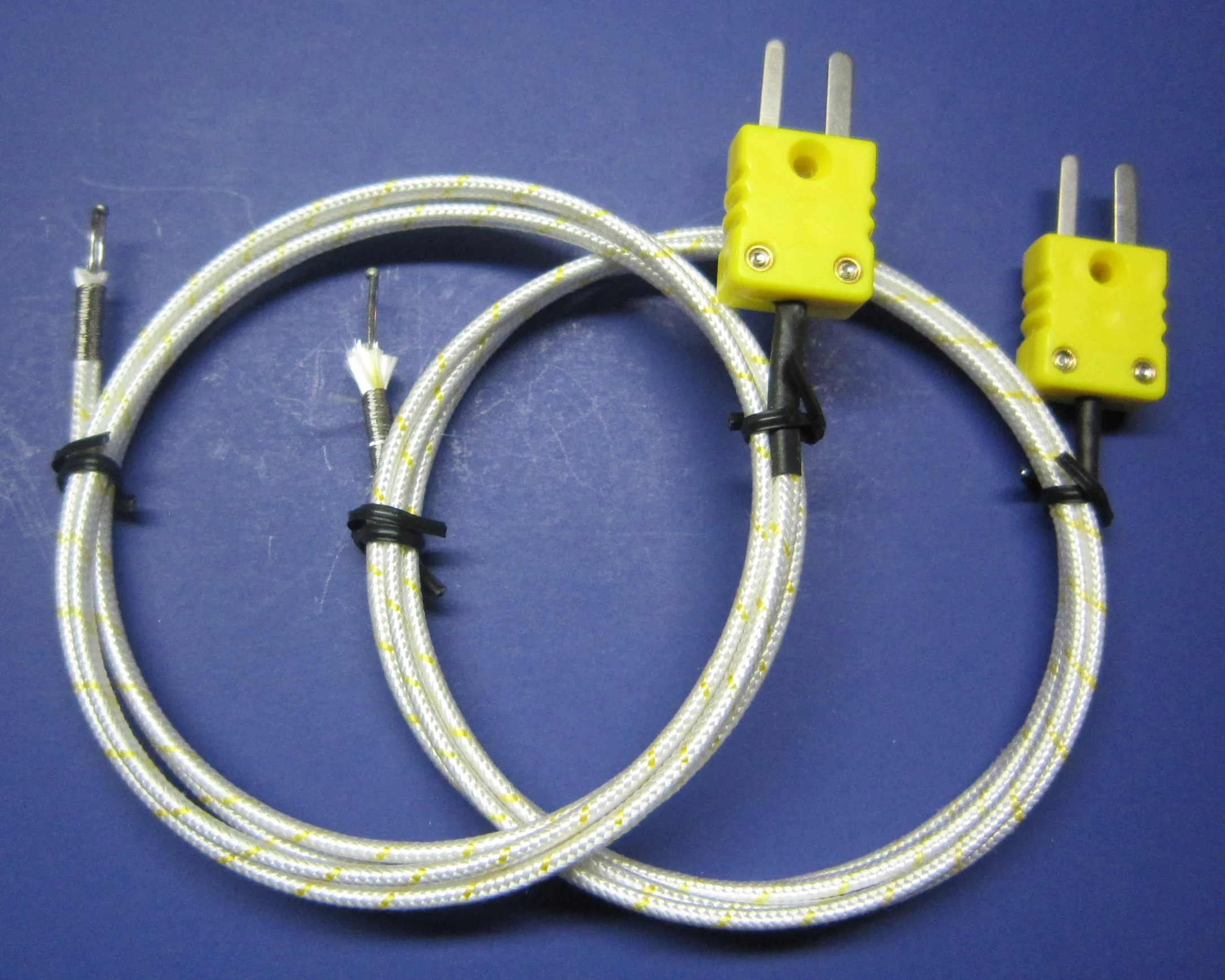 Termopar pk-1000 Sensor de temperatura sonda w. Alta temperatura de aislamiento 1832 F o 1000 C (Set de 2)