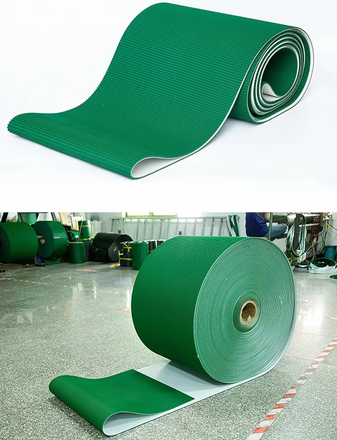 Producción comercial de bandas transportadoras industriales ligeras de PVC(110x28cm)