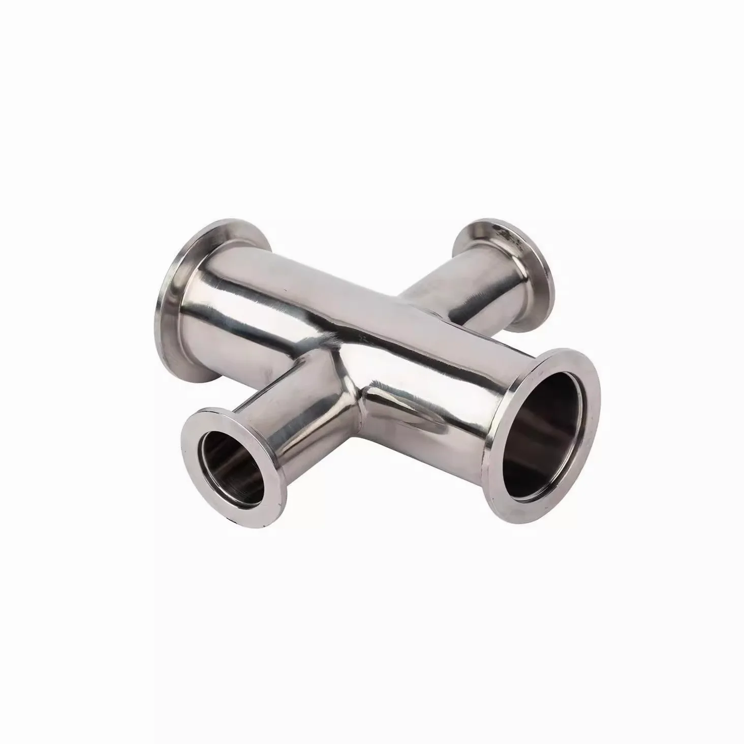 Conector Reductor de Cuatro Vías para Tubo de Vacío de Acero Inoxidable 304 Kf16/25/40/50, para Bomba de Vacío, Accesorios de Brida para Tubería de Vacío/Color/Kf50-Kf40