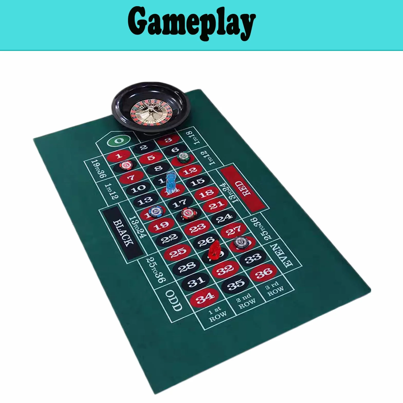 Alfombrilla de póquer 60x90 cm doble cara fieltro juego de mesa