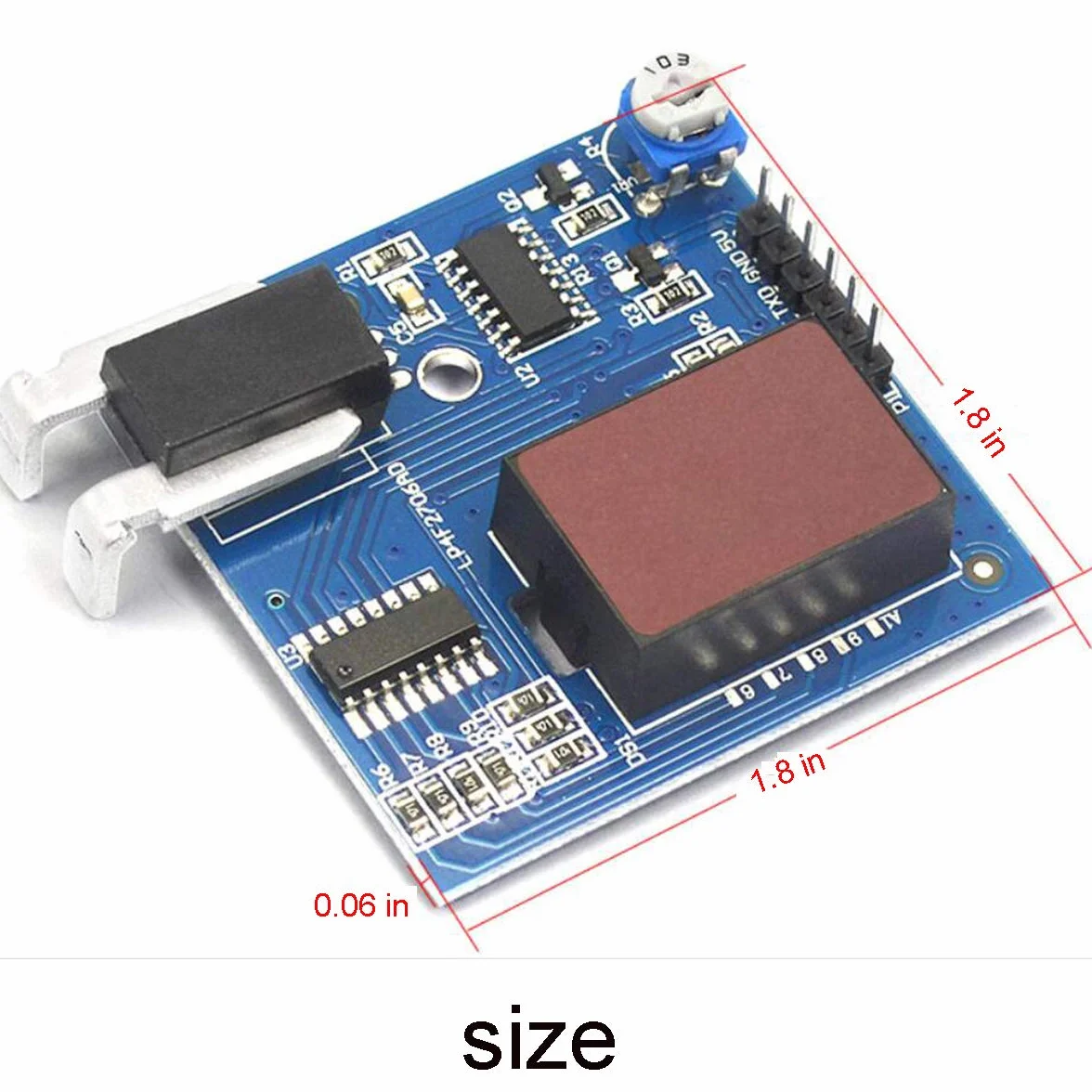 Módulo de rango de sensor de corriente Sensor de efecto Hall 30A, amperímetro compatible con sensor de corriente para Arduino, Raspberry Pi