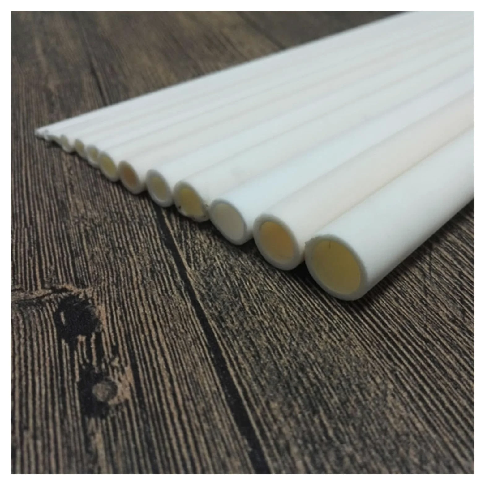 1 tubo de cerámica de desgaste de alta temperatura, diámetro interior hueco de 3,5 a 35 mm, tubo de combustión aislante de 200 mm de longitud (6 mm de diámetro interior x 10 mm de diámetro exterior)