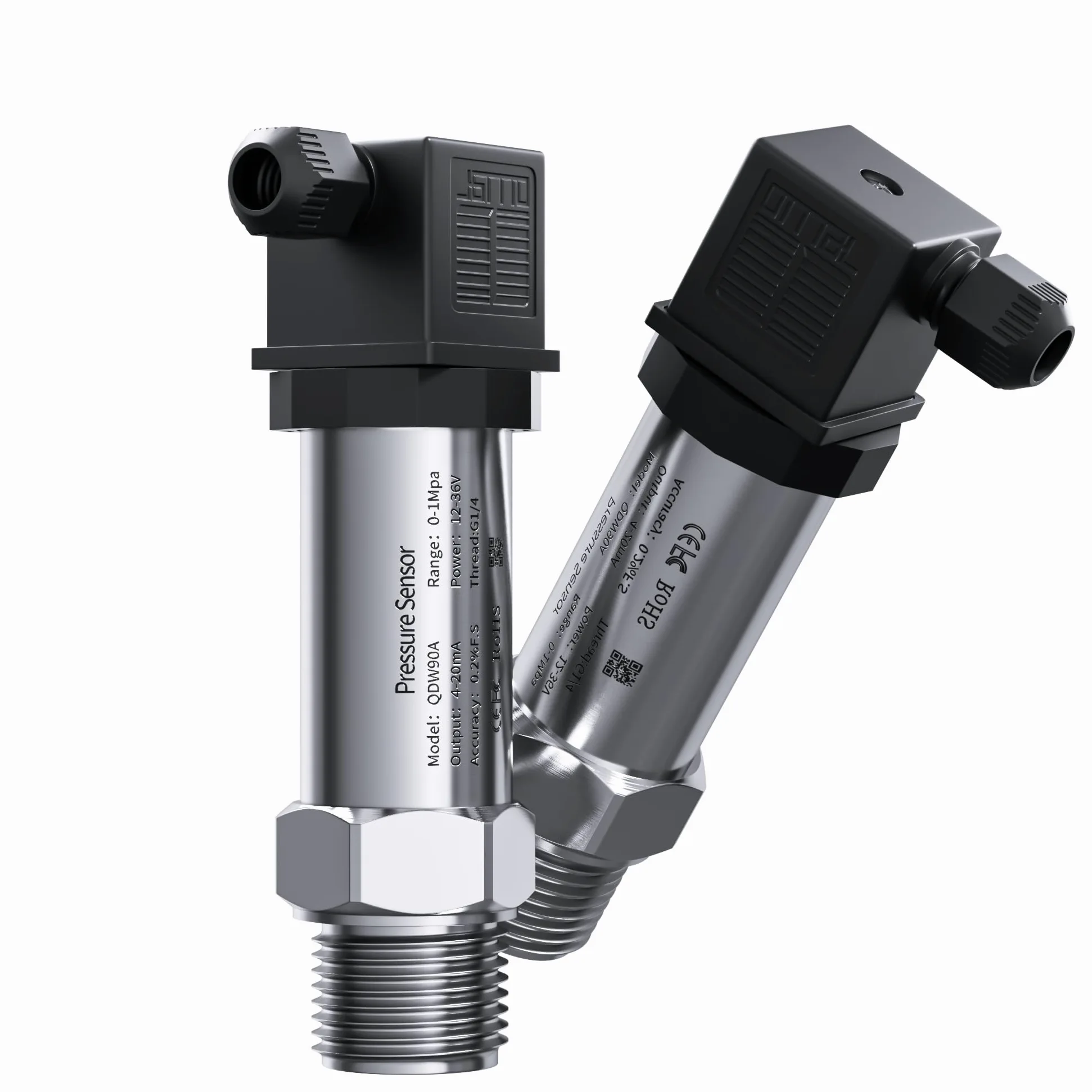 Transmisor de presión pequeño 0-1bar 0-5bar 0-10bar Sensor aire agua 0-5V RS485 M20-1.5 G1-4 transductor rosca 1 Uds(M20-1.5 thread,0-0.2bar)