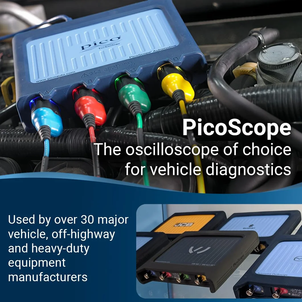 Pico Technology PicoScope 4225A - Osciloscopio de Diagnóstico Automotriz, 2 Canales USB PC, Kit de Inicio 2 Canales PQ175