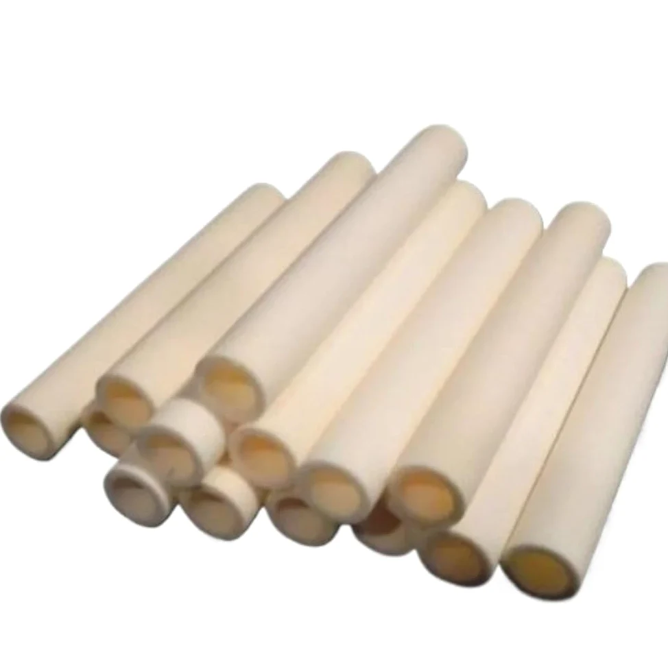 4 tubos cerámicos de alúmina de 100 mm: tubos huecos de combustión resistentes a altas temperaturas for aplicaciones eléctricas.(6x9x100mm)