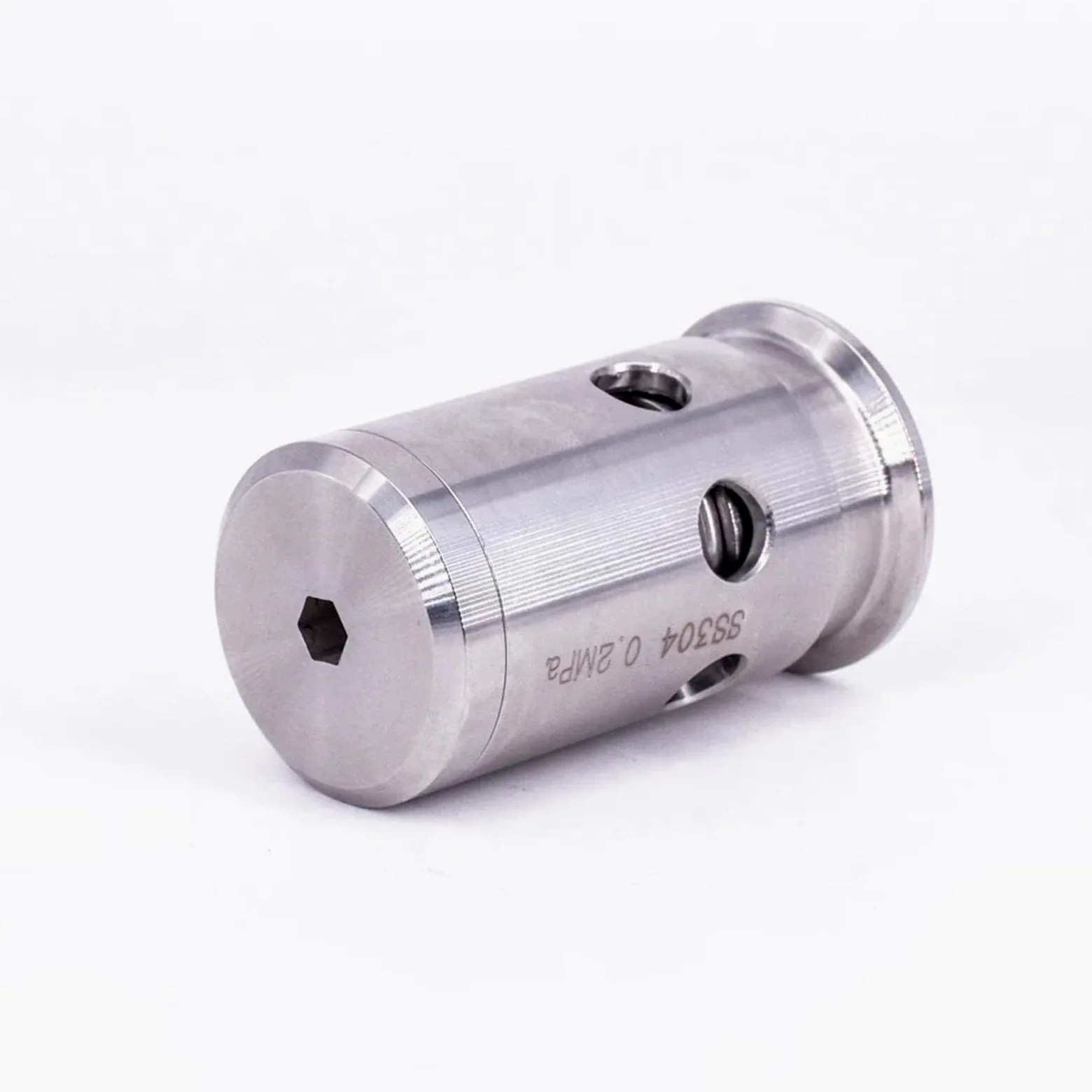 Válvula de seguridad de alivio de presión de 1,5" y 2" con abrazadera triple ajustable de 1, 2 y 3 bares, sanitaria, SUS304, for elaboración de cerveza