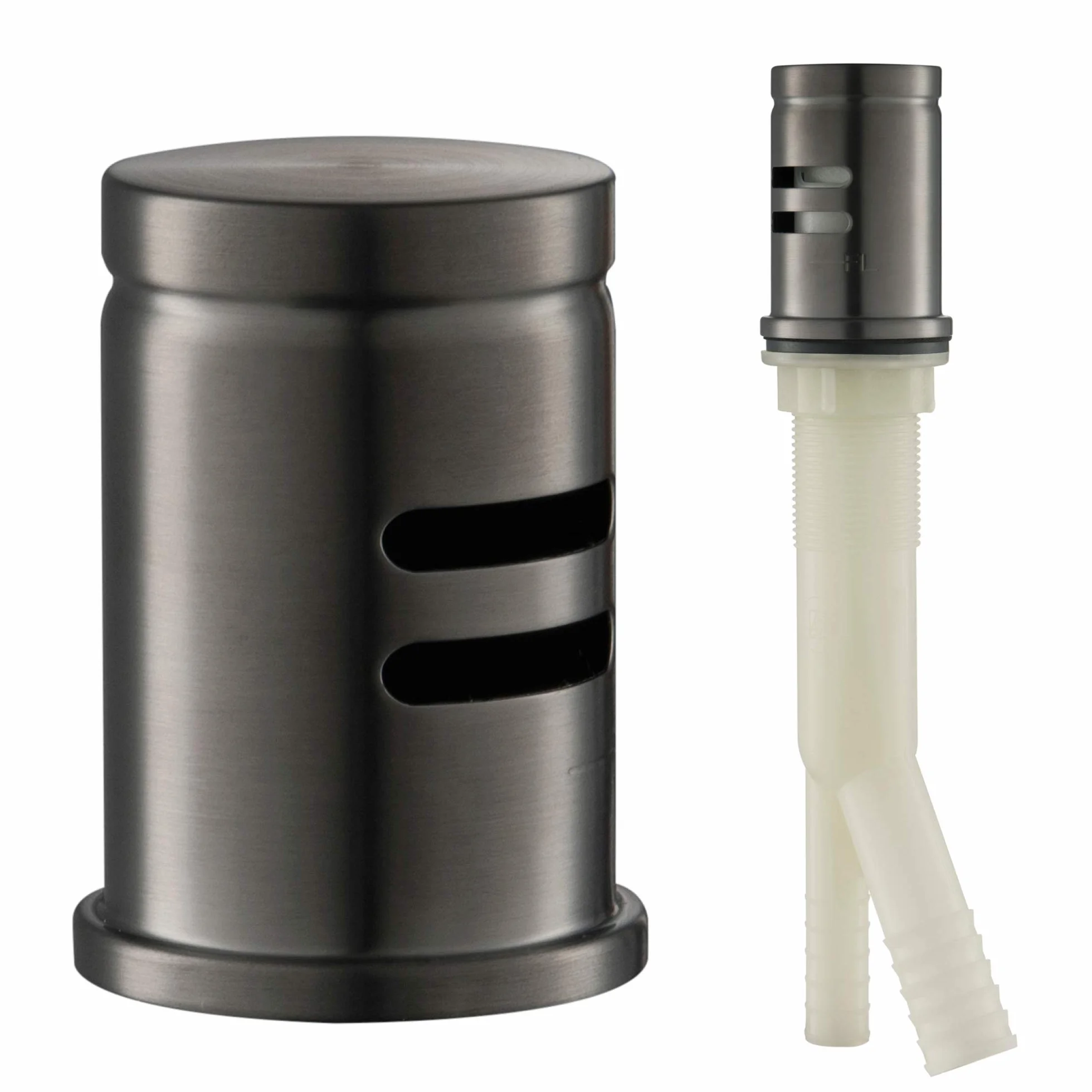 Kraus KAG-1SFSB Espacio de aire para lavavajillas negro sin manchas