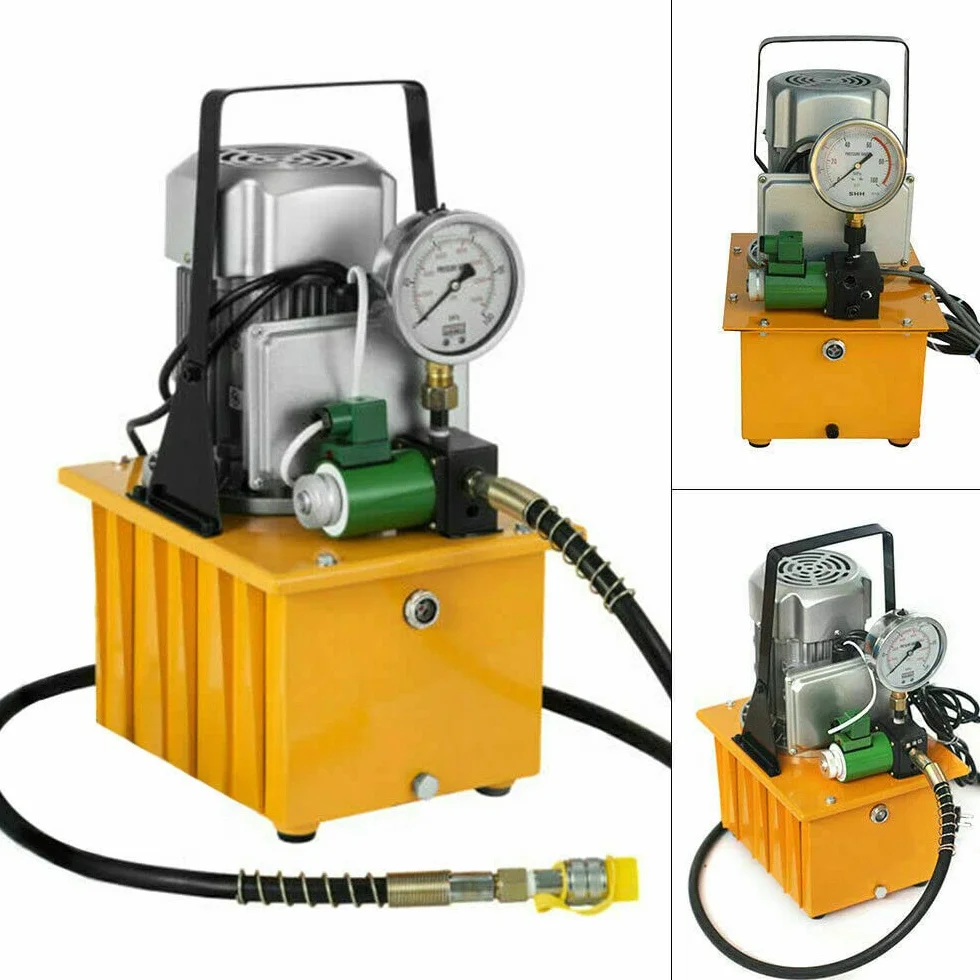 Bomba hidráulica eléctrica con válvula magnética, bomba electrohidráulica, 1400 rpm, 750 W, 700 bar