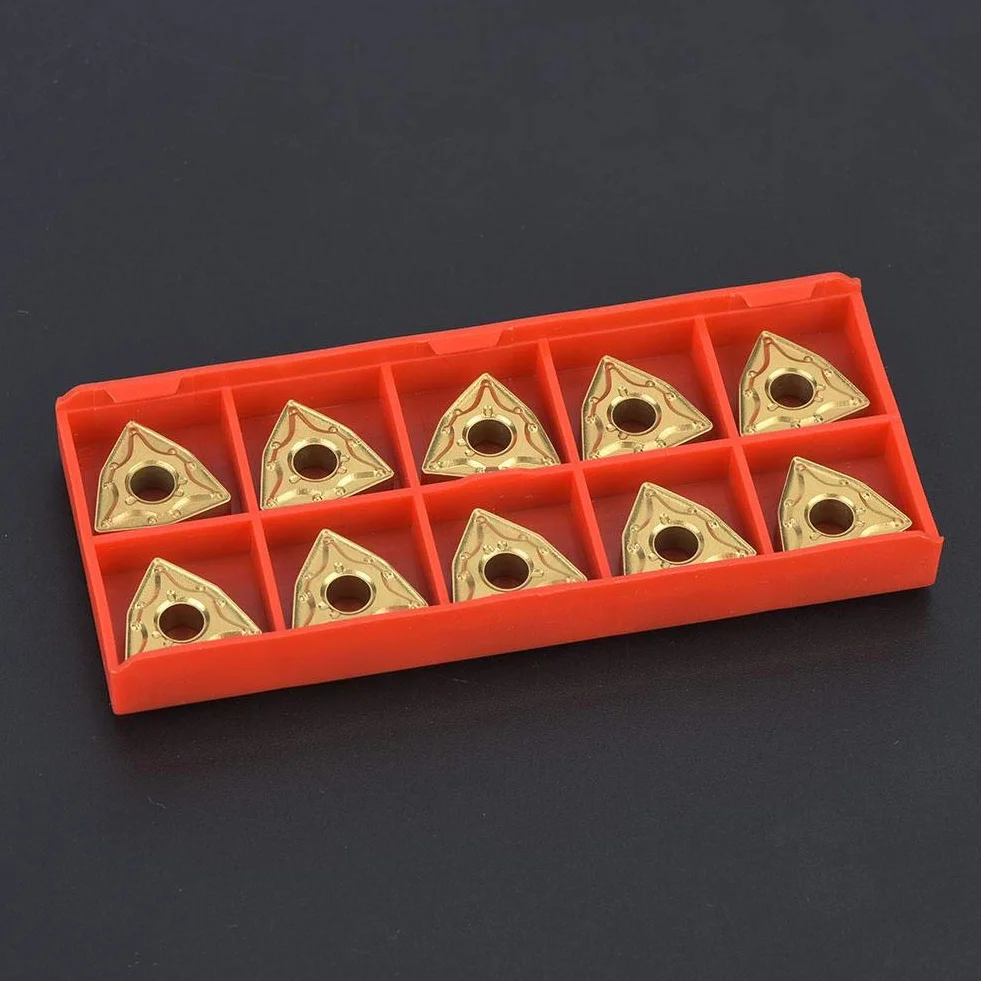 Insertos de carburo WNMG0804 WNMG 432 para torno CNC, 10 piezas, acero inoxidable