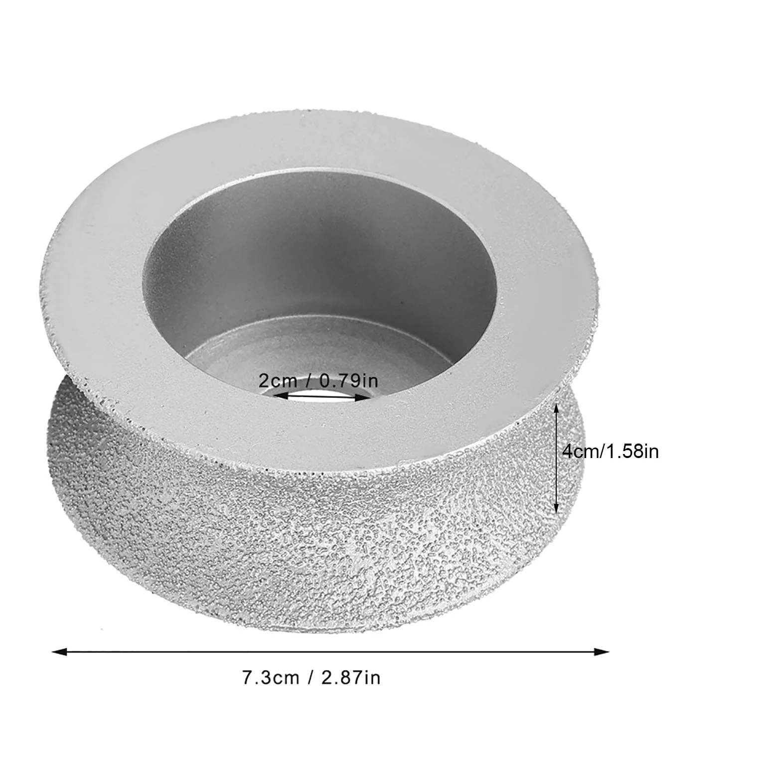 Muela abrasiva de copa, muela, diamante soldado 7,3 cm, herramienta pulido, cóncava for piedra, cerámica, mármol, granito/muela(Concave Grinding Wheel 4.0)