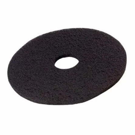Caja con 5 discos negros de limpieza decapante. Alta abrasividad. Especial para limpieza de suelos con manchas o suciedad dificil. Resultados y acabado profesional y uniforme