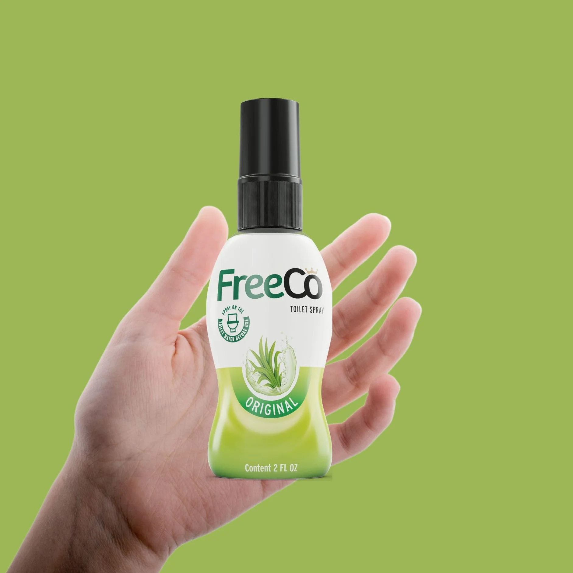 Freeco Bloqueador de Olores WC Spray Natural Neutraliza Malos Olores Frescura Duradera Aroma Cítrico 60ml