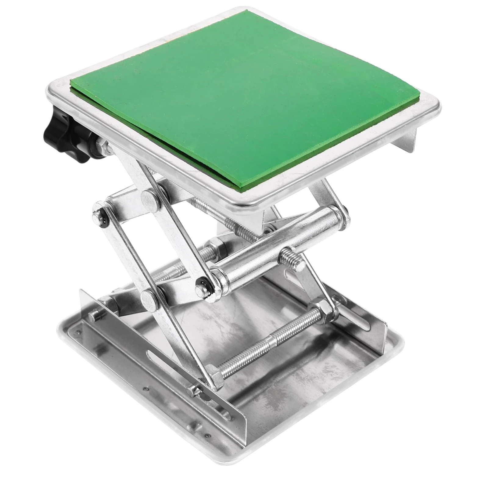 Mesa de laboratorio portátil de acero inoxidable ajustable de 7.5 pulgadas de altura para banco de trabajo de 28.5 pulgadas, soporte pesado para tories y Worhops