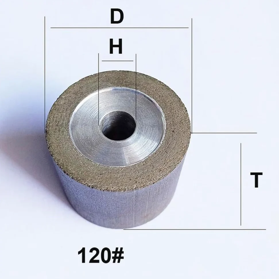 Muela de amolar interna de resina CBN de grano 120 for acero inoxidable y aleaciones metálicas - Disco de amolar de alta precisión(18x15x6mm)