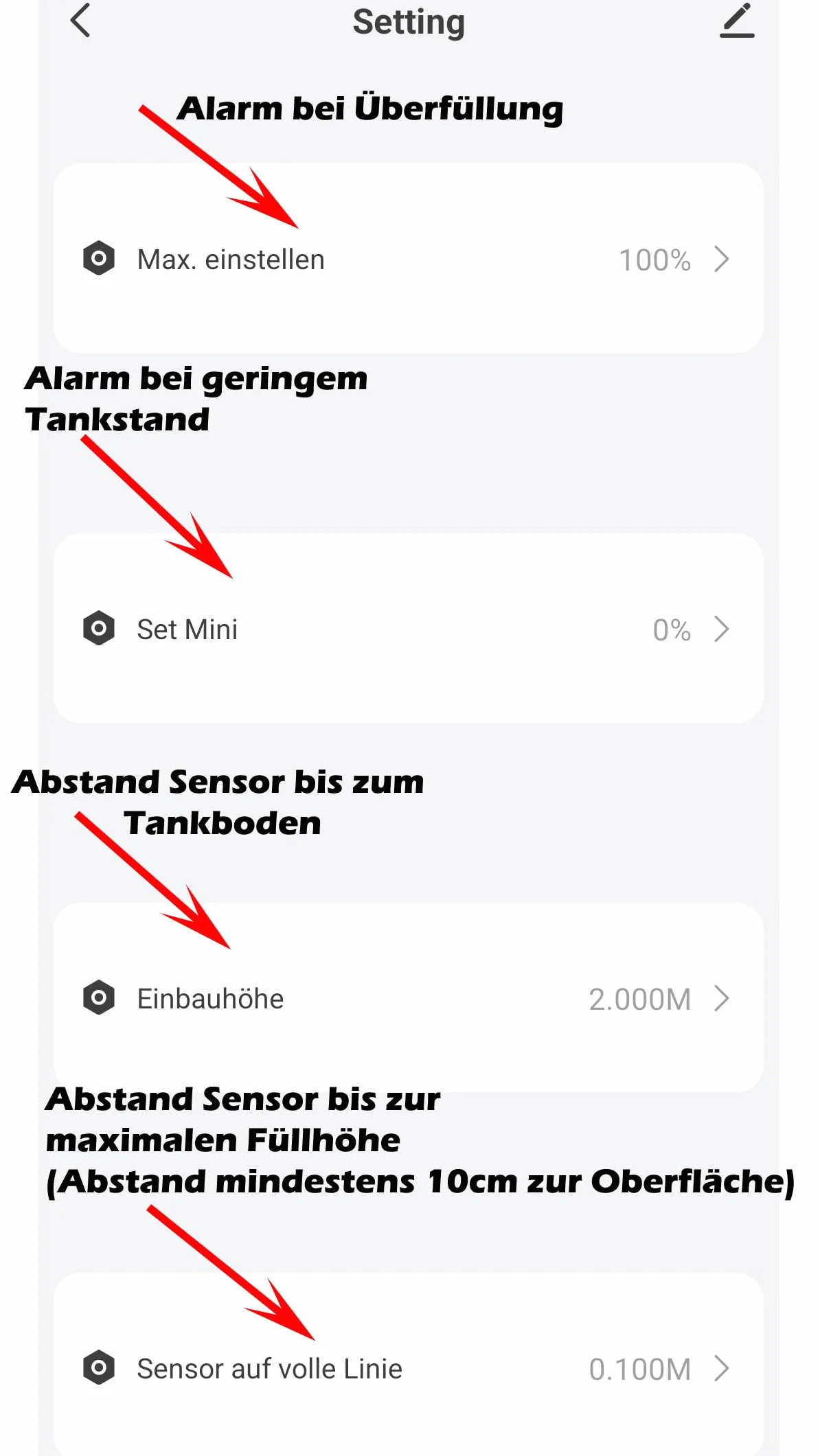 2,4 GHz WiFi Tuya APP indicador de nivel de llenado por ultrasonidos sensor de nivel de agua para tanque de aceite de calefacción tanque de agua cisterna 15 m cable pantalla