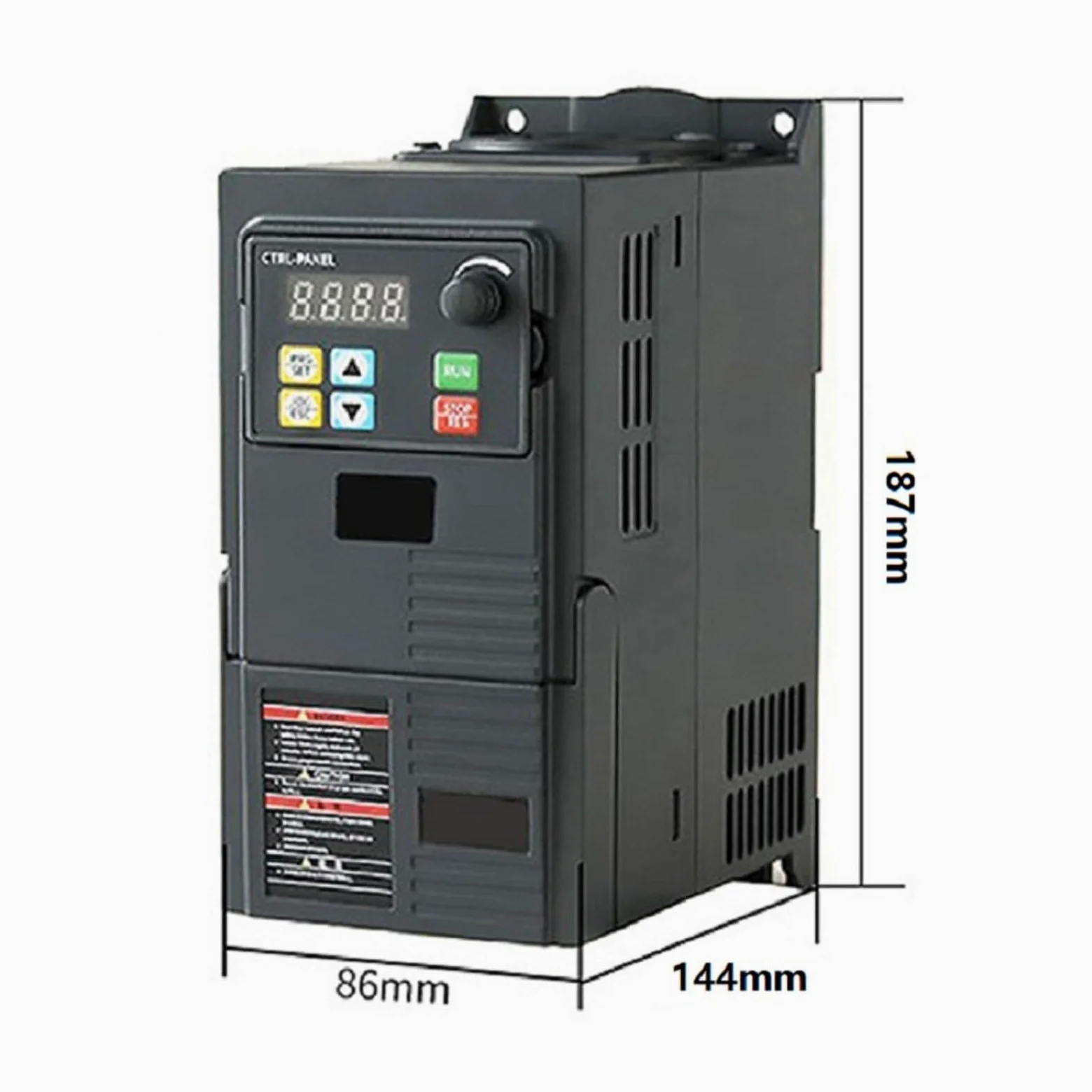 Inversor de frecuencia variable de 2,2 kW, 380 V, trifásico, con regulador PLC PID integrado, estabilizador de voltaje AVR, para bombas, ventiladores, máquinas CNC, cintas transportadoras, modelo de