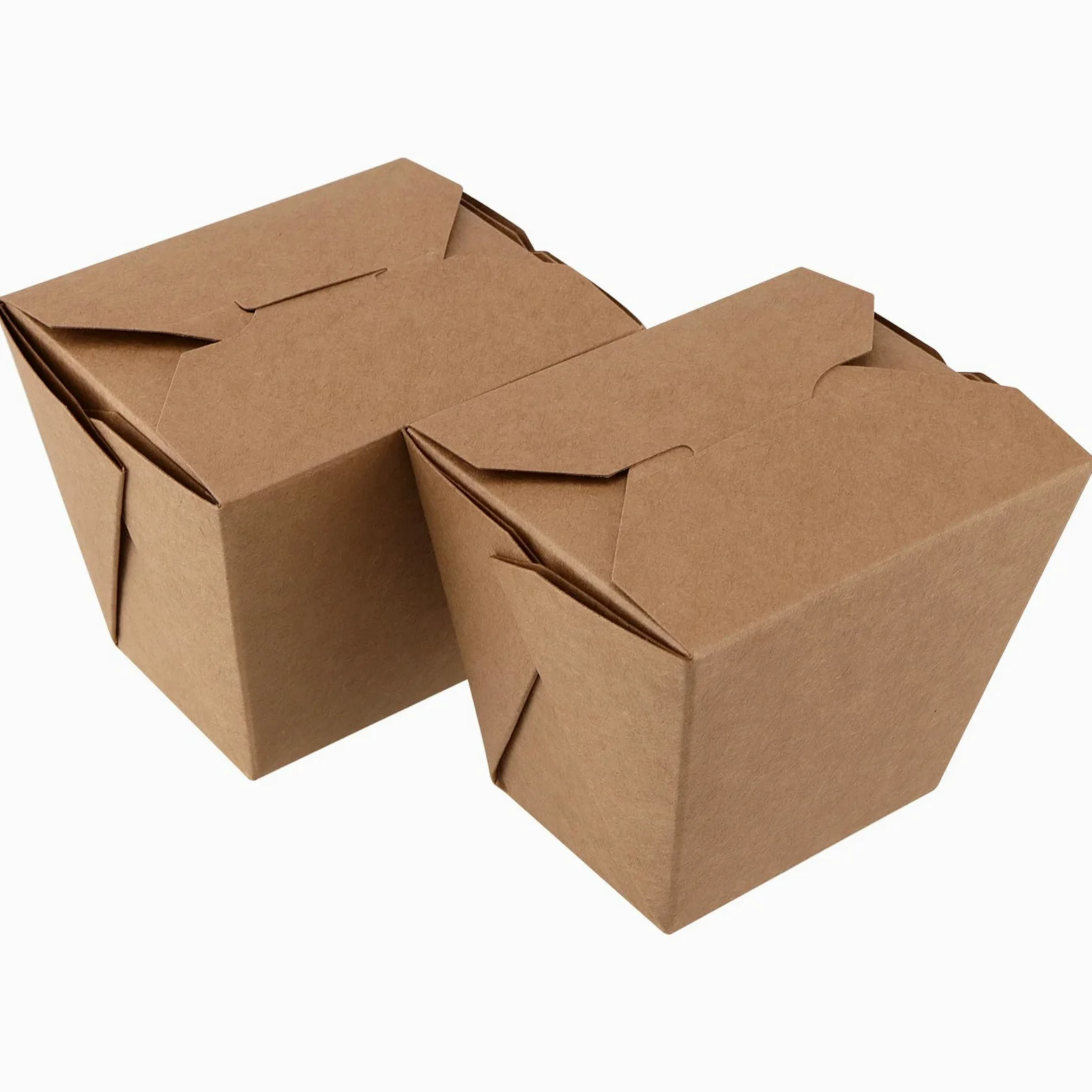 Paquete de 100 cajas de papel kraft de 16 onzas, contenedor chino marrón para llevar, cajas de papel para llevar, para fiestas, catering, restaurantes