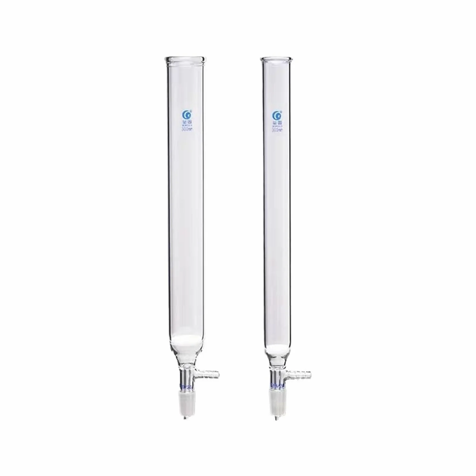 1 columna cromatográfica de vidrio de laboratorio con conexión esmerilada 19#/24#, columna de cromatografía de filtro de succión con placa de arena (junta de 30 x 300 mm 24)