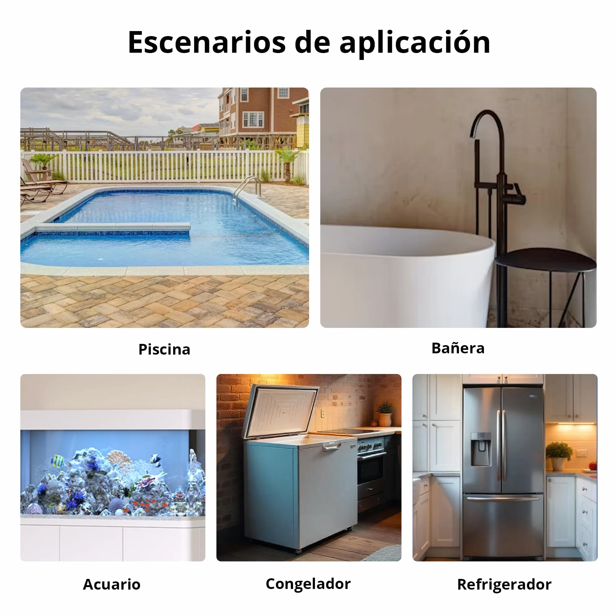 SONOFF SNZB-02LD Sensor Temp. Zigbee 1.5m Sonda Acero Inoxidable LCD -40~115°C APP Soporte Magnético