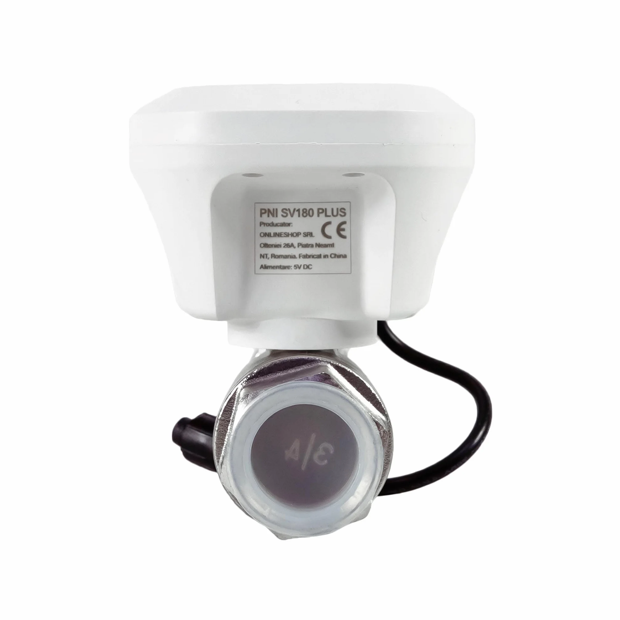 Válvula de agua inteligente PNI SV180 PLUS, Wi-Fi, IP65, DN20 3/4, controlable desde Tuya Smart, Amazon Alexa y Google Home, mide el consumo de agua.