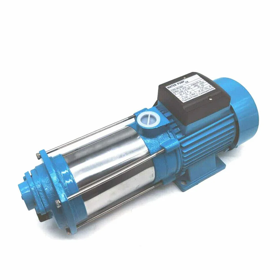 Bomba centrífuga para el hogar, plantas de agua, sales de jardín, eje de acero inoxidable resistente e inoxidable, interruptor de protección térmica del motor integrado (1300 W)