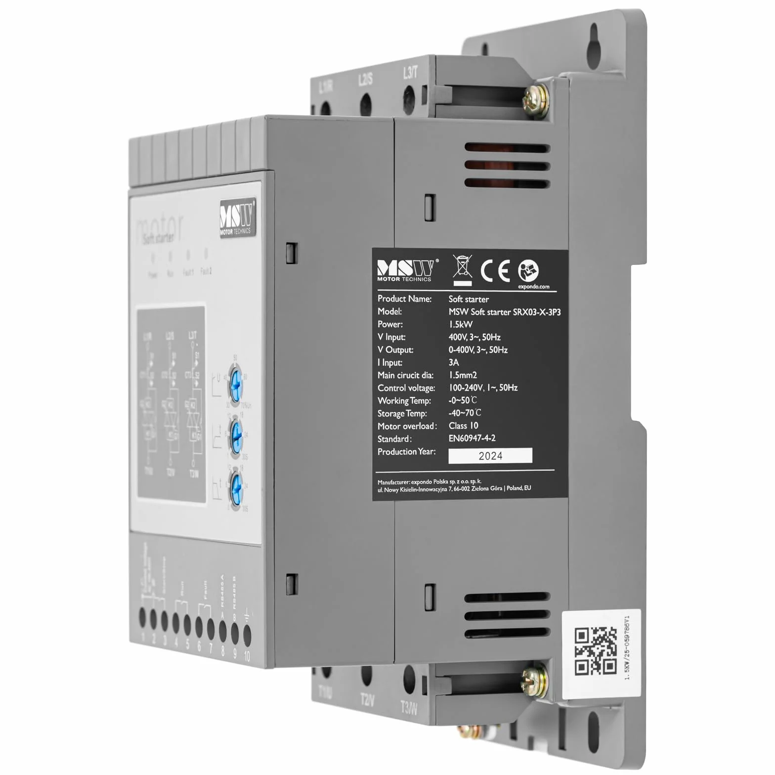 MSW Arrancador suave 400 V / 110 220 V 1,5 kW 3 A Arrancador de motor suave Starter suave Arrancador suave 230V Starter suave 230V