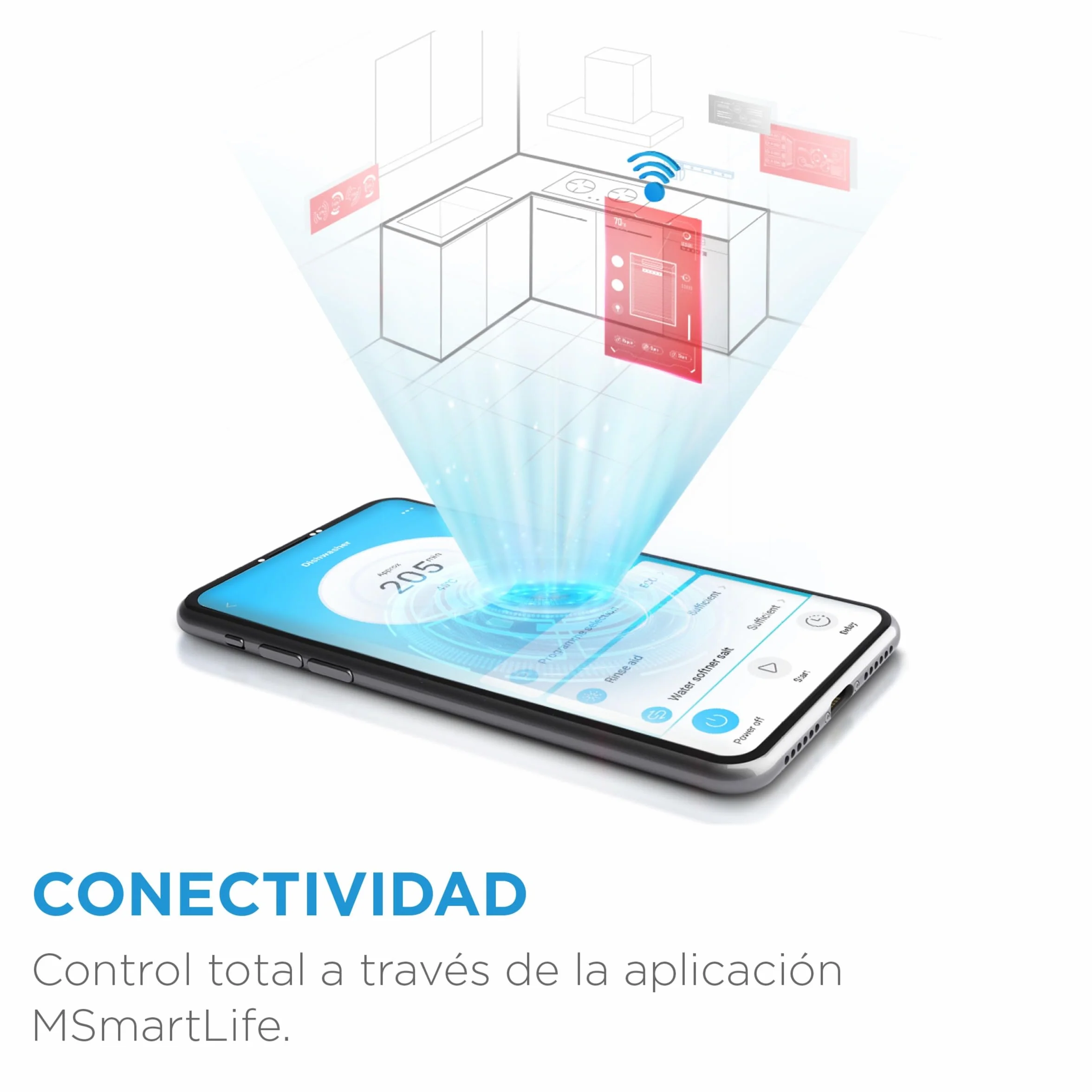 Midea Lavavajillas 45 cm Inox 10 Servicios 8 Programas Lavaplatos Libre Instalación Compacto Integrable