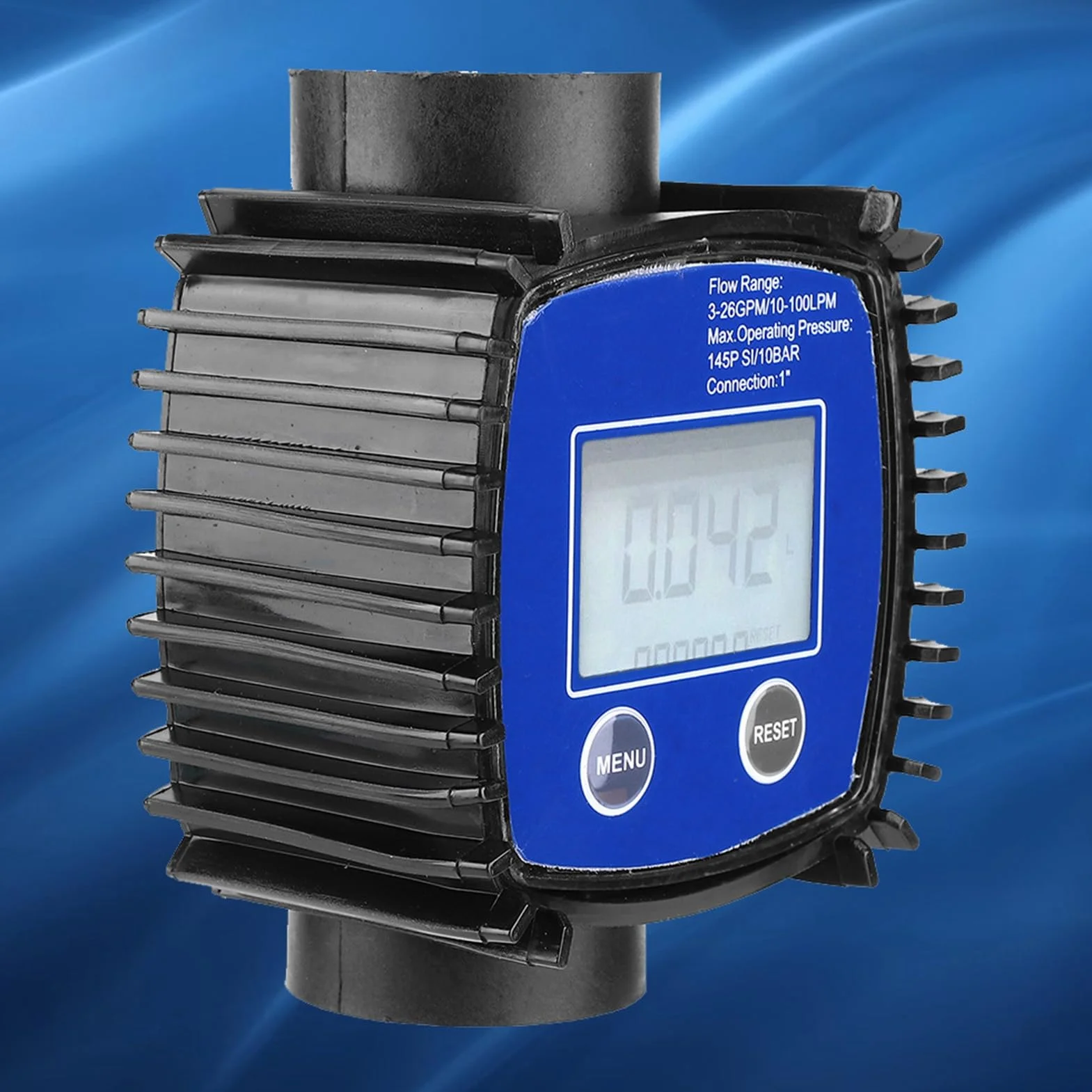 EBTOOLS1 Medidor de Flujo Digital de Alta precisión 1 Pulgada Rosca Interna ±0.3% repetibilidad