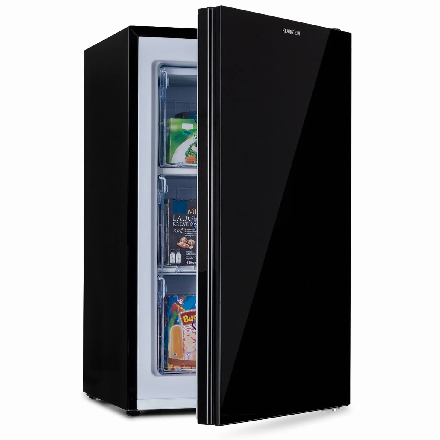 Klarstein Pluto congelador puerta frontal 60 litros -18 °C negro