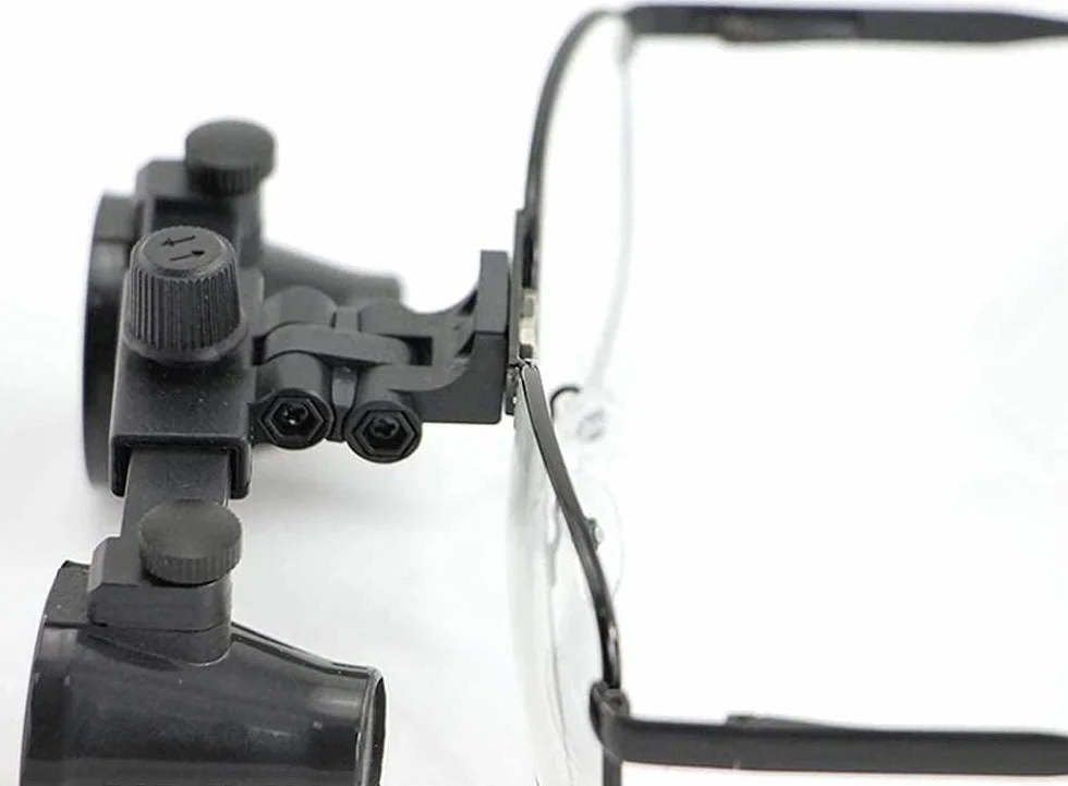 Lupa Binocular Marco de Anteojos Quirúrgicos Médicos Cirugía Dental Vascular Negro