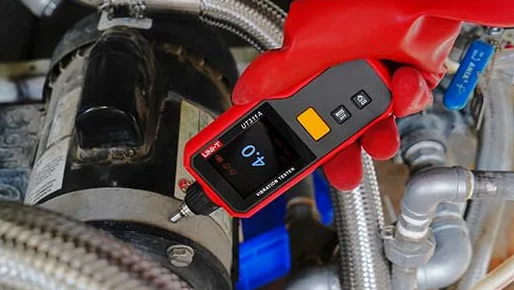 UNI-T UT312A Series Vibration Testers measure vibration acceleration, velocity full view 2.4″ TFT color screen