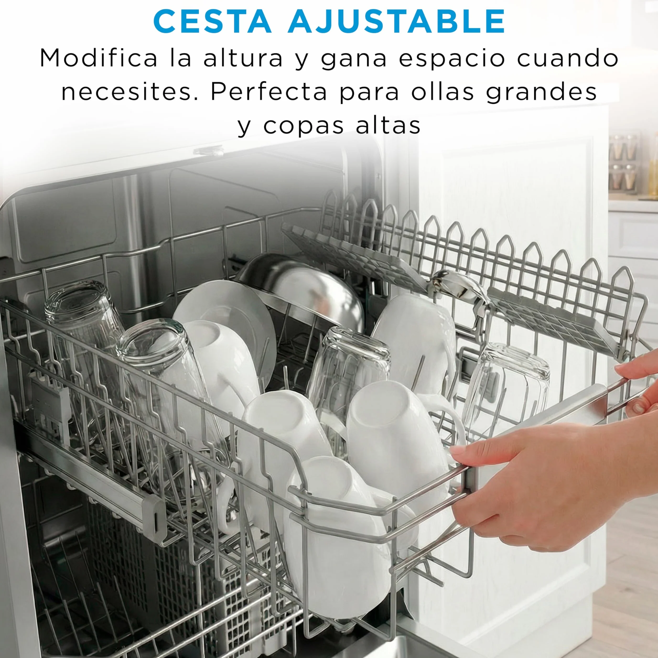 Midea Lavavajillas 45 cm Inox 10 Servicios 8 Programas Lavaplatos Libre Instalación Compacto Integrable