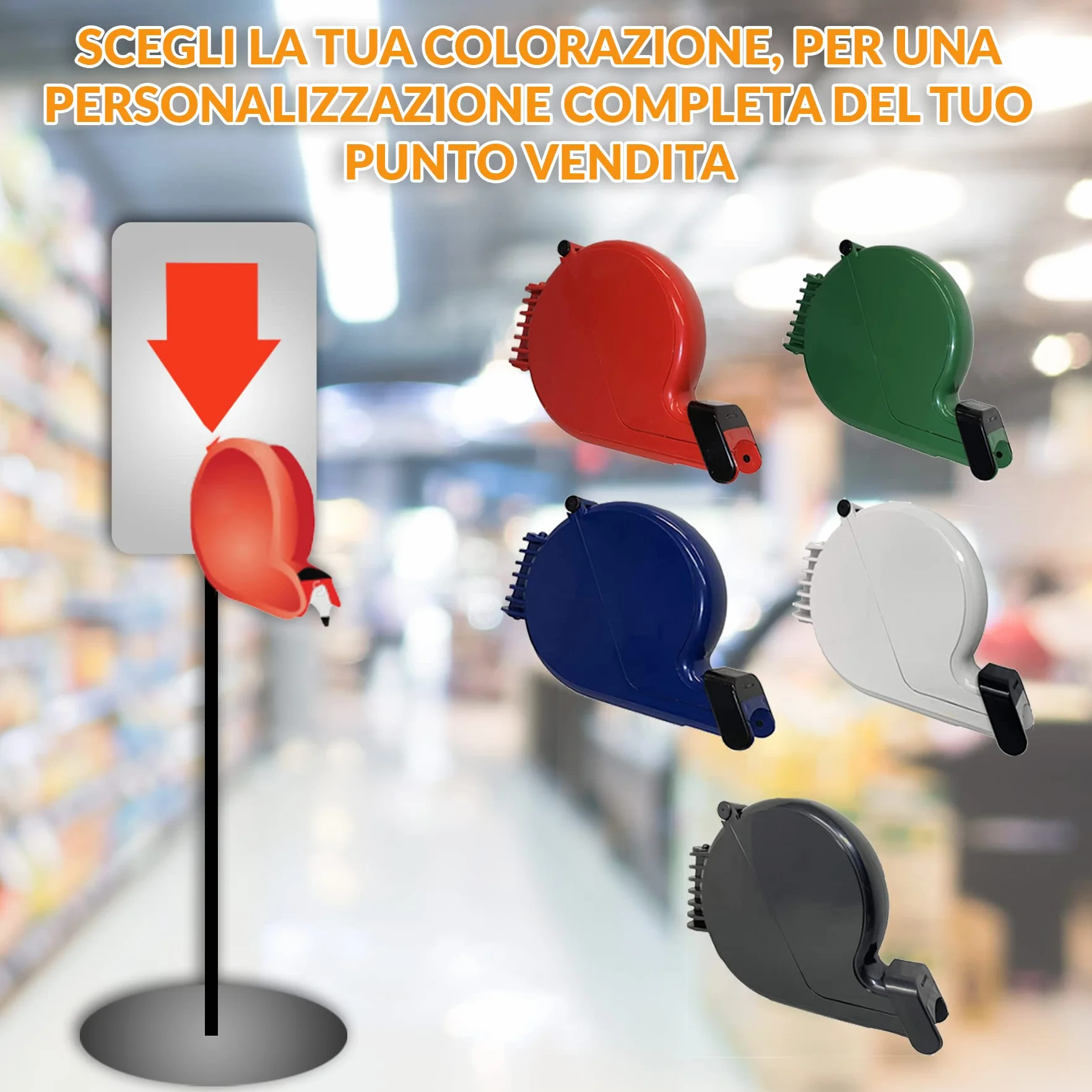 Dispensador de números Impretech International Group blanco fijación a la pared