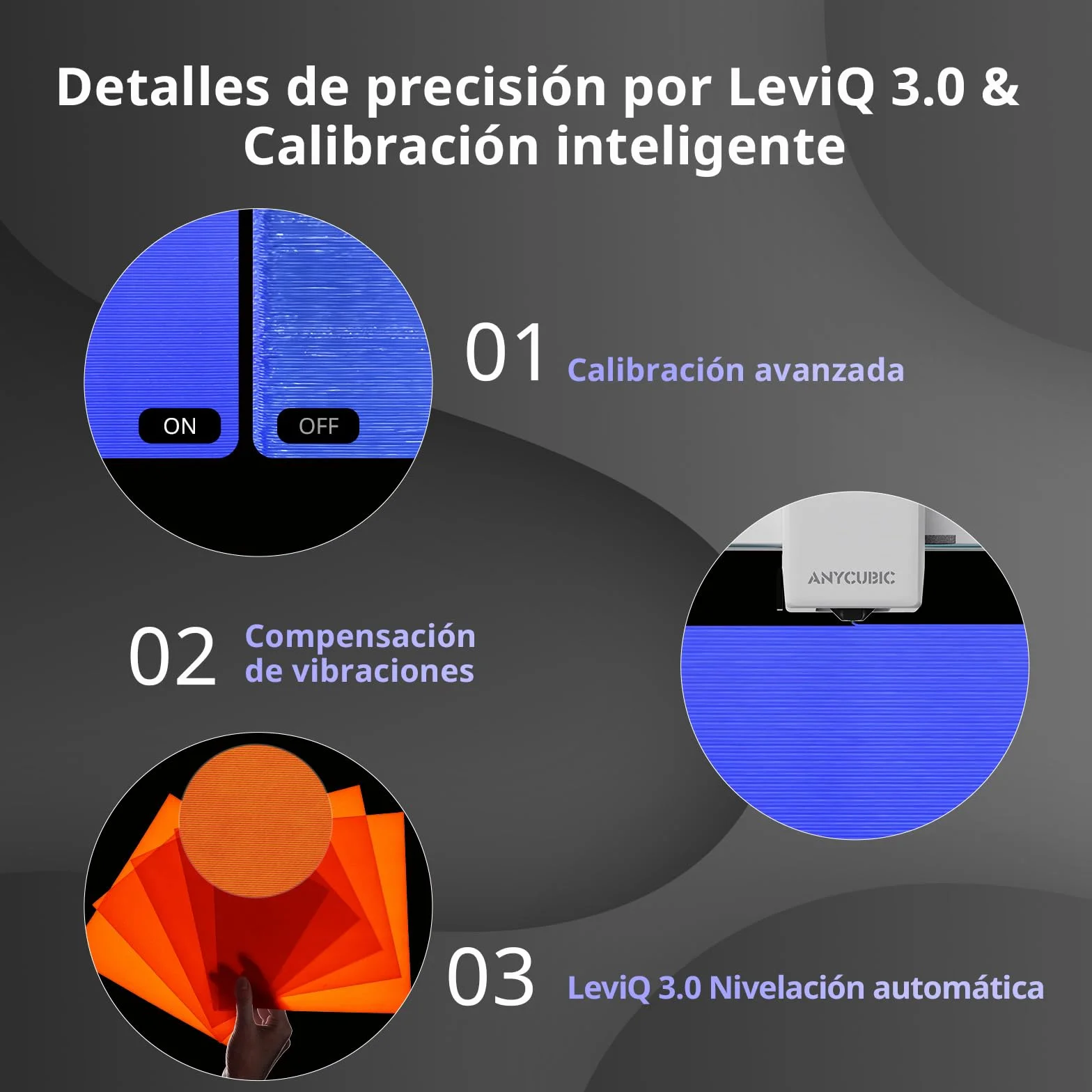Anycubic Kobra X Impresora 3D, Impresión a 600 mm/s, Fuerza de Extrusión Adaptativa para Imprimir con Filamentos Blandos y Duros, Impresión Inteligente a Distancia, Impresión en 4 Colores
