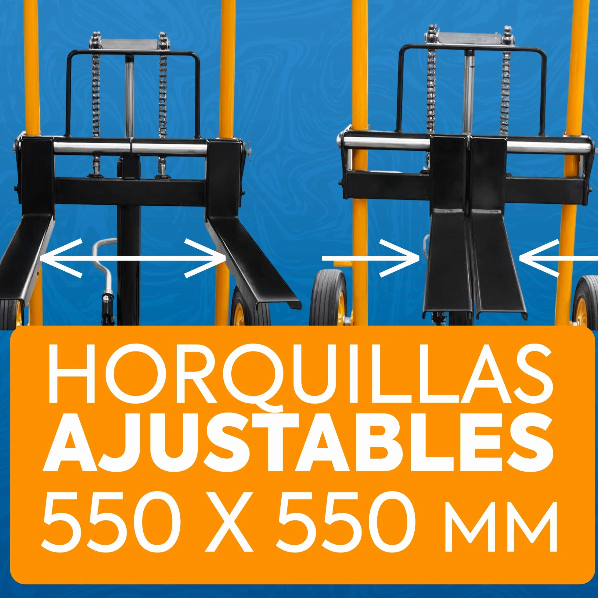 Mini Apilador Manual 200 Kg Amarillo (SDJL200) | Elevación 900 mm |