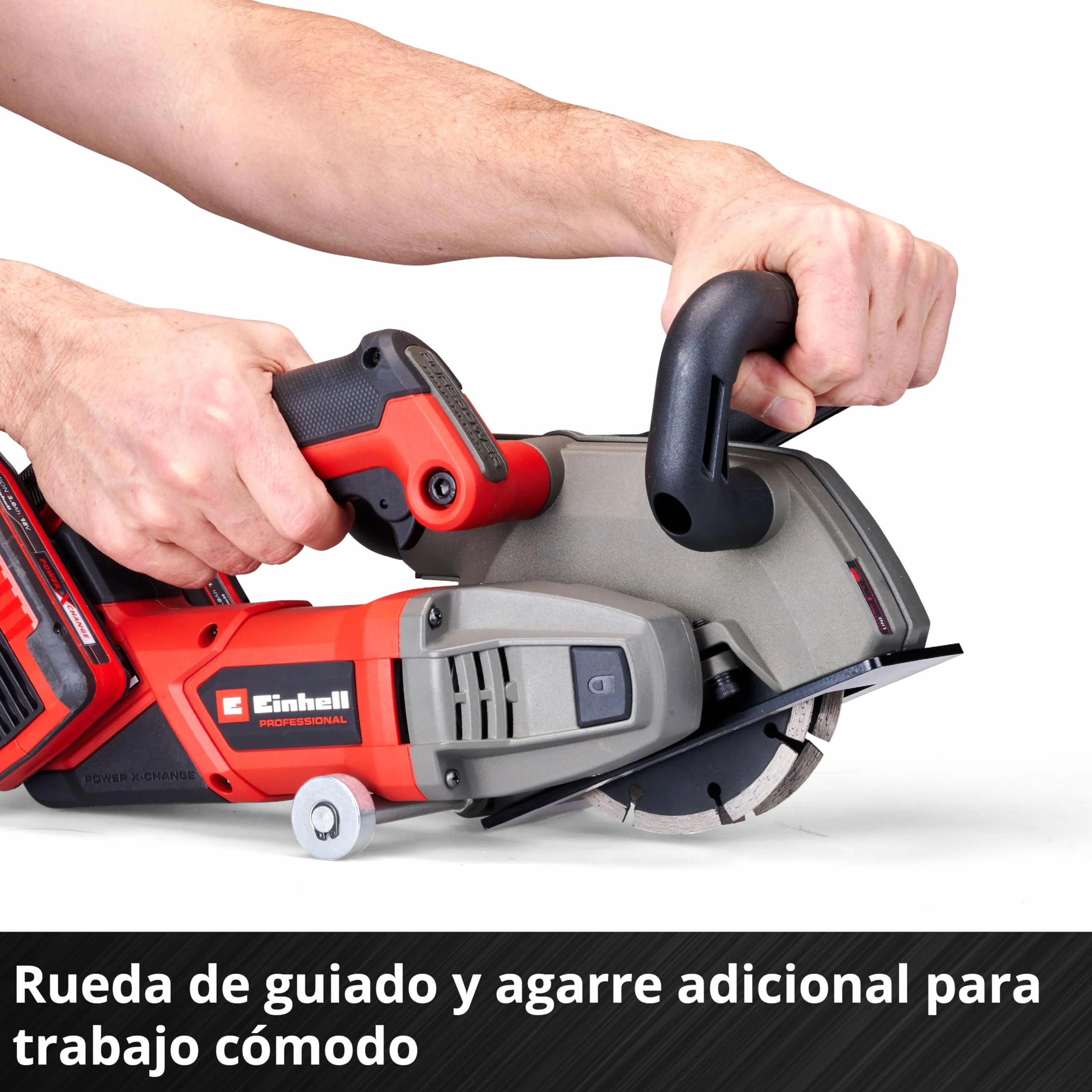 Einhell Professional Rozadora con batería TP-MA 36/30 Li BL-Solo Power X-Change (36 V, 1500 W, anchura de corte hasta 30 mm, profundidad de corte hasta 30 mm, incl. 2 discos de corte de diamante)