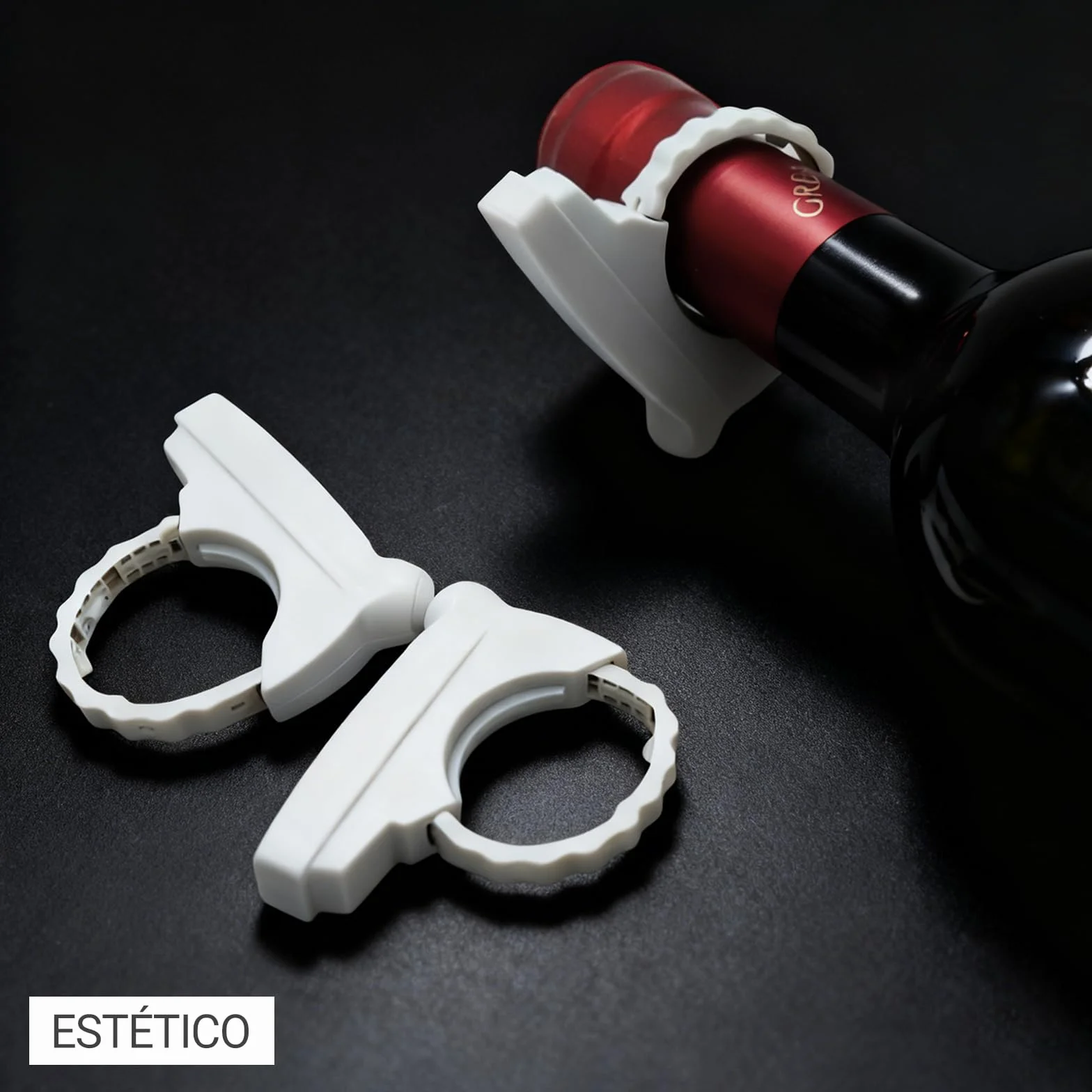 Etiquetas de Seguridad AM 58kHz para Botellas, Cerradura Antirrobo Reutilizable, Protección EAS 50 unidades