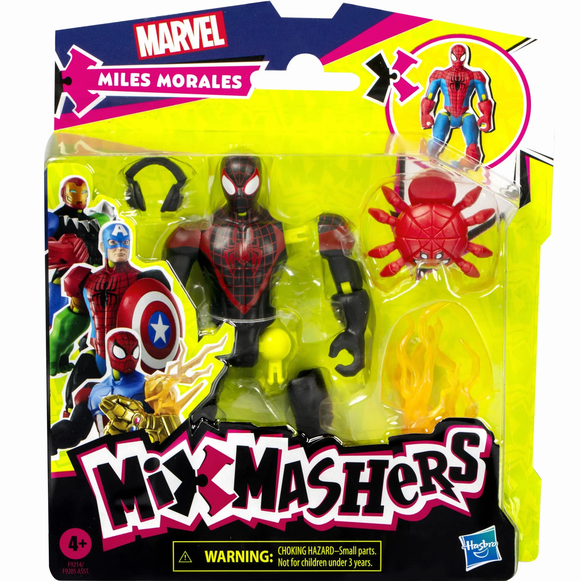 Marvel Miles Morales Spider-Man Figura Mix-and-Match y Accesorios