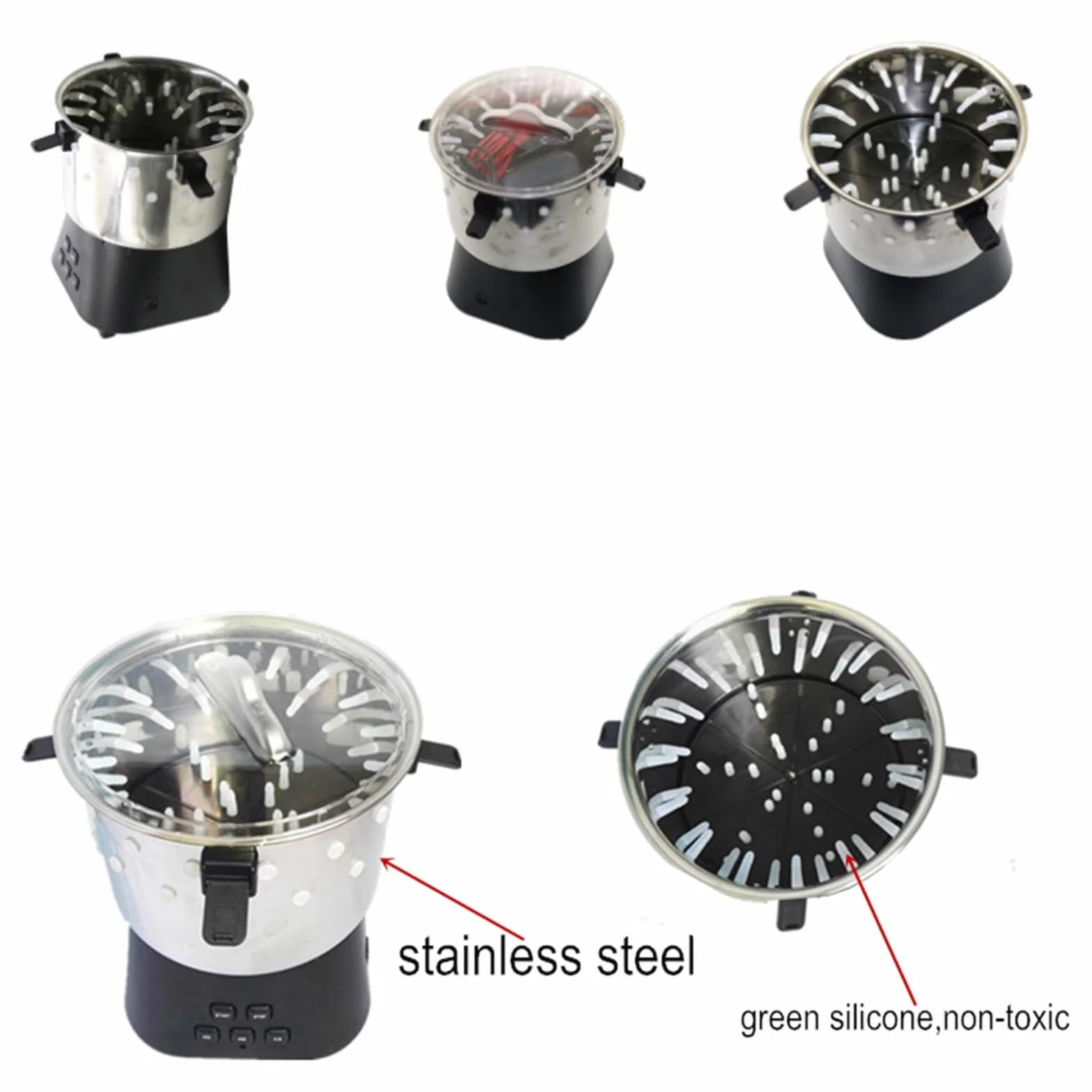 Desplumadora de codornices, desplumadora de pollo de acero inoxidable, mini máquina desplumadora de 15 W, máquina desplumadora eléctrica, eliminación rápida de plumas de 5000R/MIN, depilación de aves