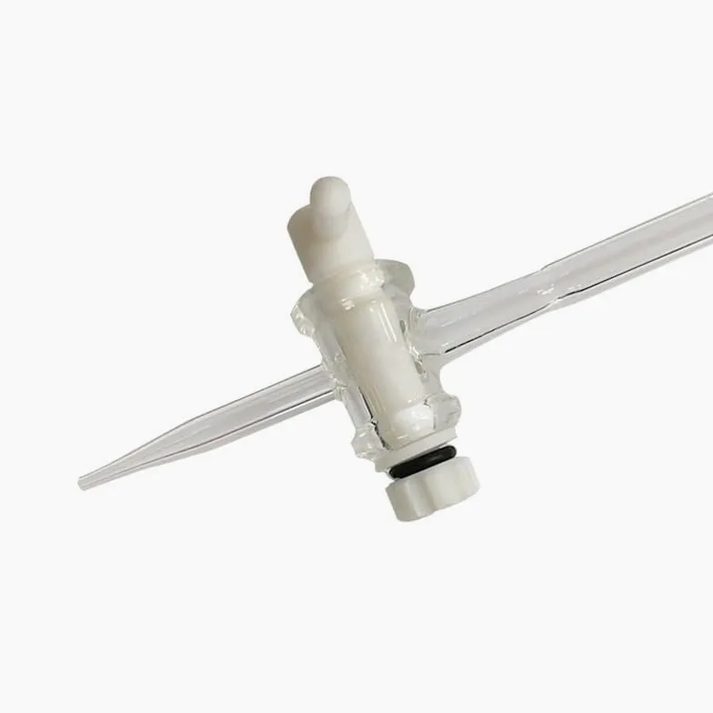 Bureta de Vidrio Borosilicato Clase A 10ml 25ml 50ml, Titulación de Precisión, Llave PTFE, Resistente a Ácidos y Álcalis(Brown25ml)