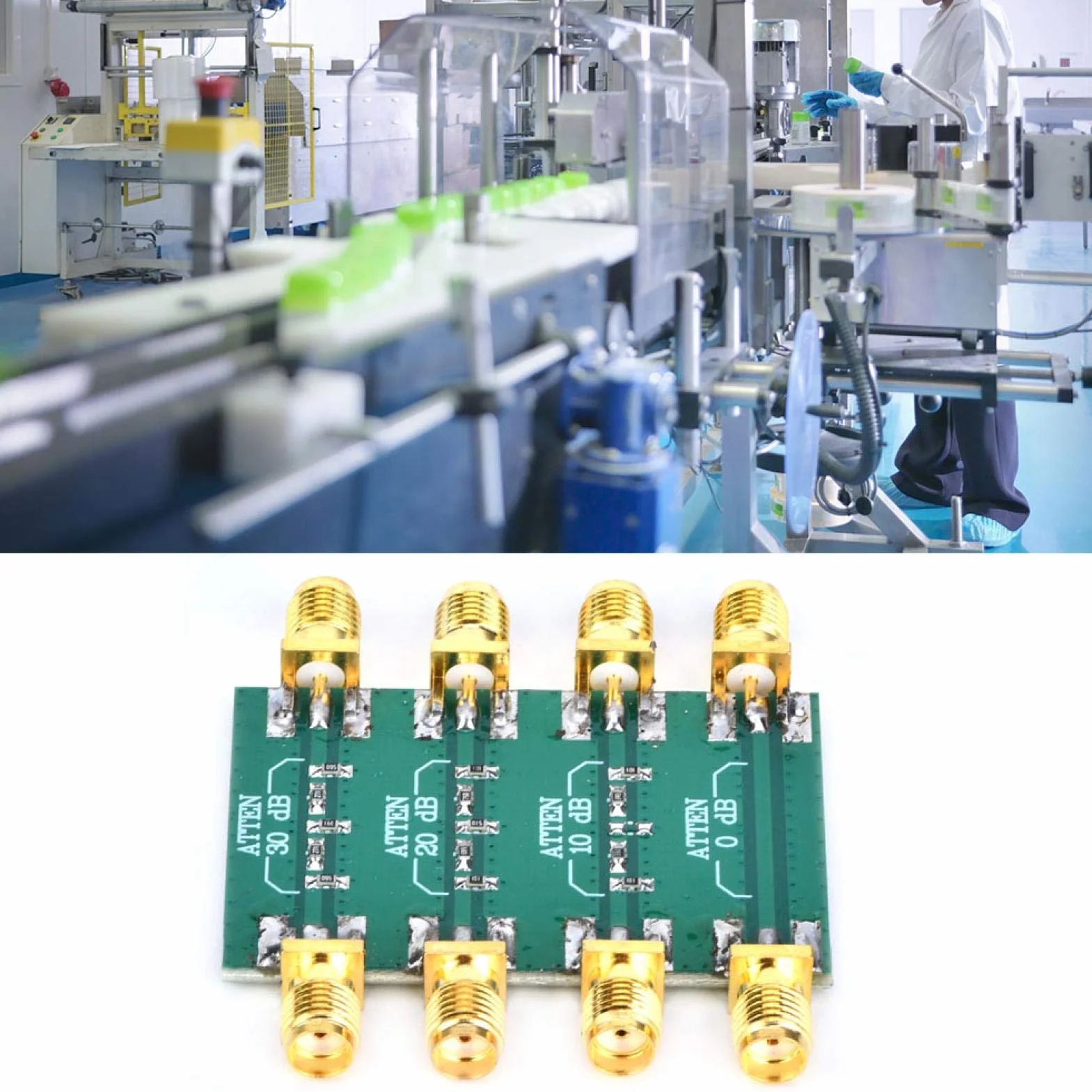 SMA Double Female RF Attenuator Fixed Damper for Electronic Devices Signal Adjustment