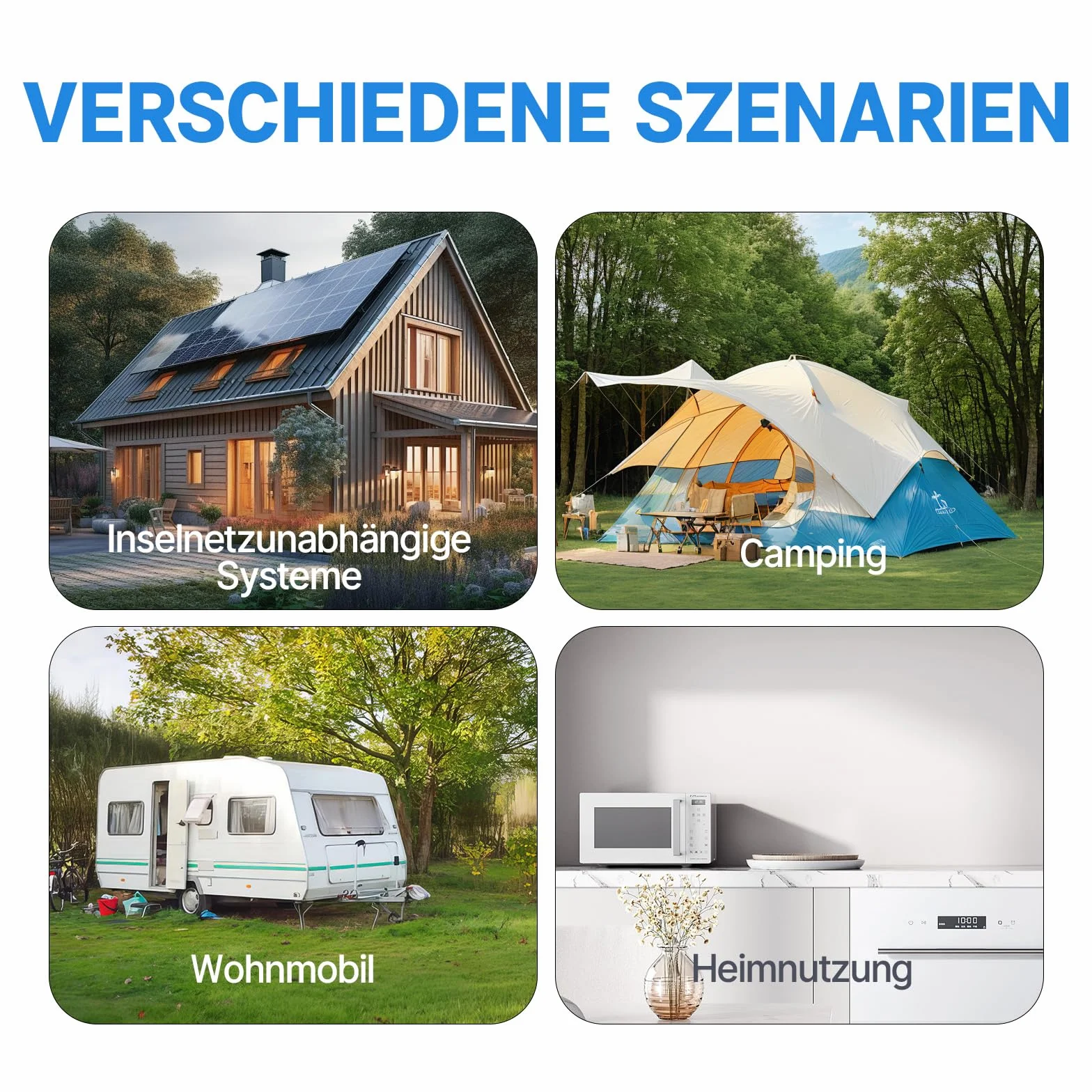 Redodo Inversor Onda Sinusoidal Pura 2000W 2V DC a 230V AC Convertidor para Camping,Inversor Energía Solar con 2xSalidas de CA,Pantalla de Monitorización con Visualización de Estado en Tiempo Real