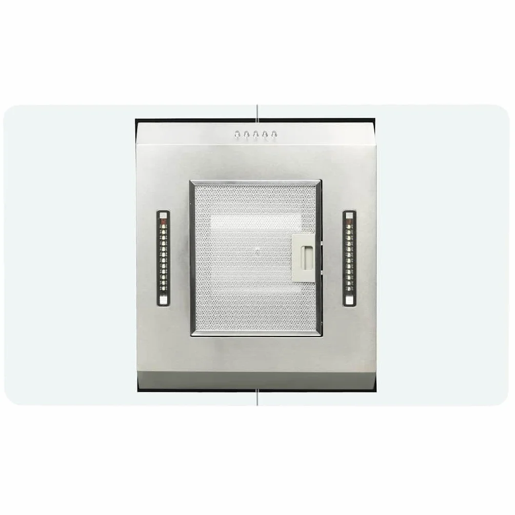vidaXL Campana Extractora de Techo 90cm Acero Inoxidable 756m³/h LED