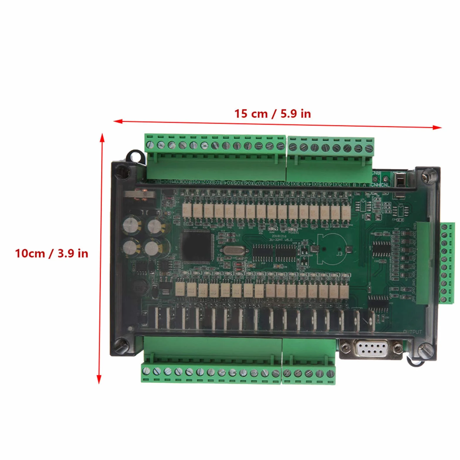 Tablero De Control Industrial Fx3u-32mt PLC, 16 Entradas 16 Salidas 24v 1a, Conteo De Alta Velocidad, Controlador Programable para Control De Automatización